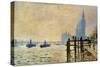 Monet: Thames, 1871-Claude Monet-Stretched Canvas