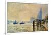 Monet: Thames, 1871-Claude Monet-Framed Giclee Print