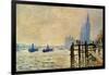 Monet: Thames, 1871-Claude Monet-Framed Giclee Print