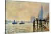 Monet: Thames, 1871-Claude Monet-Stretched Canvas