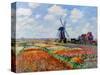 Monet: Tulip Fields, 1886-Claude Monet-Stretched Canvas
