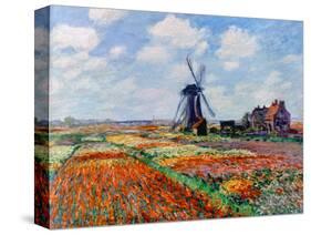 Monet: Tulip Fields, 1886-Claude Monet-Stretched Canvas