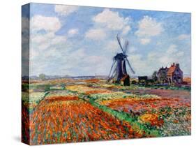 Monet: Tulip Fields, 1886-Claude Monet-Stretched Canvas