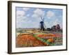 Monet: Tulip Fields, 1886-Claude Monet-Framed Premium Giclee Print