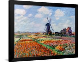 Monet: Tulip Fields, 1886-Claude Monet-Framed Premium Giclee Print