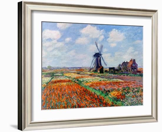 Monet: Tulip Fields, 1886-Claude Monet-Framed Giclee Print