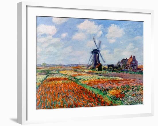 Monet: Tulip Fields, 1886-Claude Monet-Framed Giclee Print