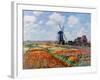 Monet: Tulip Fields, 1886-Claude Monet-Framed Giclee Print