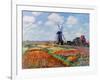 Monet: Tulip Fields, 1886-Claude Monet-Framed Giclee Print