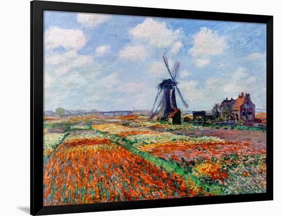 Monet: Tulip Fields, 1886-Claude Monet-Framed Giclee Print