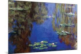 Monet - Water Lilies-Claude Monet-Mounted Art Print