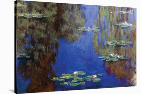 Monet - Water Lilies-Claude Monet-Stretched Canvas