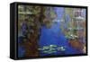 Monet - Water Lilies-Claude Monet-Framed Stretched Canvas