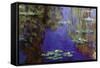 Monet - Water Lilies-Claude Monet-Framed Stretched Canvas