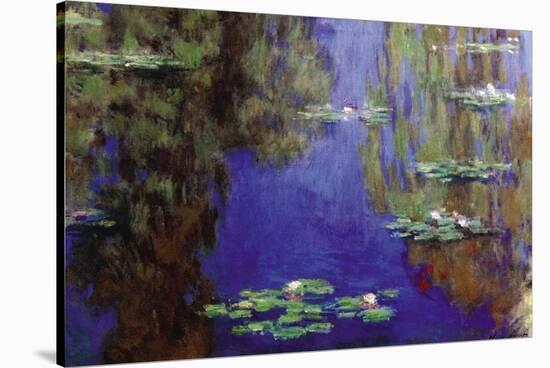 Monet - Water Lilies-Claude Monet-Stretched Canvas