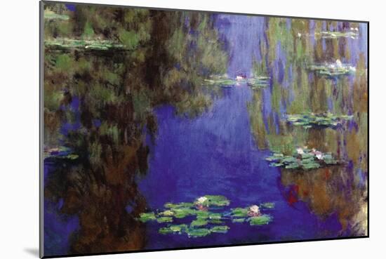 Monet - Water Lilies-Claude Monet-Mounted Art Print