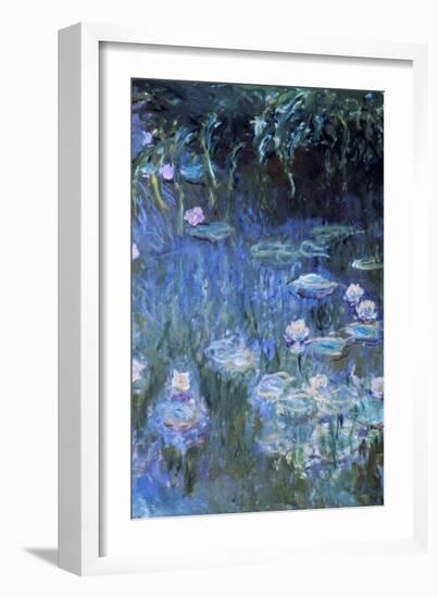 Monet: Waterlilies-Claude Monet-Framed Giclee Print