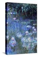 Monet: Waterlilies-Claude Monet-Stretched Canvas