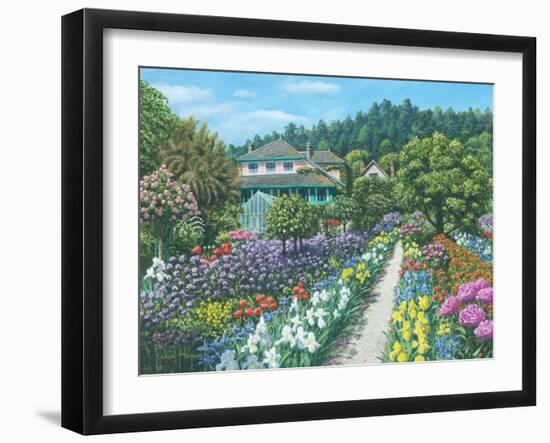 Monets Garden Giverny-Richard Harpum-Framed Art Print