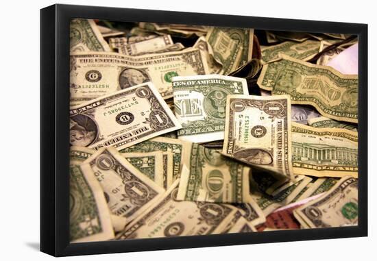 Money #2 (Dollar Bills) Art Poster Print-null-Framed Poster