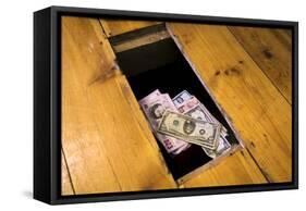 Money Beneath the Floorboards-Charles Bowman-Framed Stretched Canvas