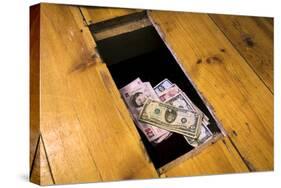 Money Beneath the Floorboards-Charles Bowman-Stretched Canvas