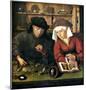 Money Changer with Wife-Quentin Metsys-Mounted Giclee Print