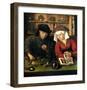 Money Changer with Wife-Quentin Metsys-Framed Giclee Print