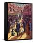 Money in the Metropolis-PJ Crook-Framed Stretched Canvas