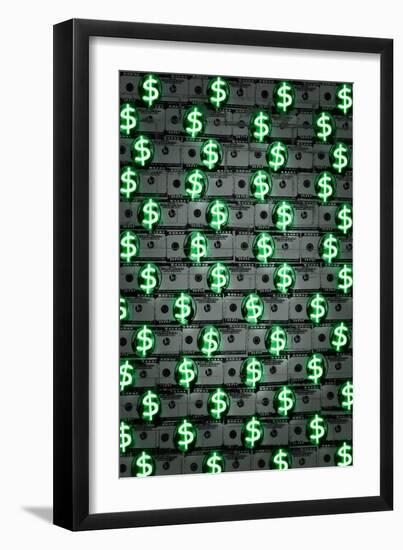 Money money money-O.M.-Framed Giclee Print