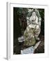 Money Offering and Statues in the Garden of Buddhapadipa Temple, Wimbledon, London, England, Uk-null-Framed Photographic Print