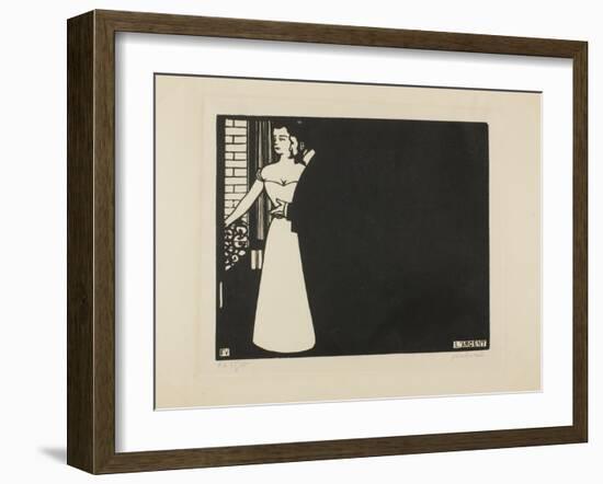 Money, Plate Five from 'Intimacies', 1898-Felix Edouard Vallotton-Framed Giclee Print