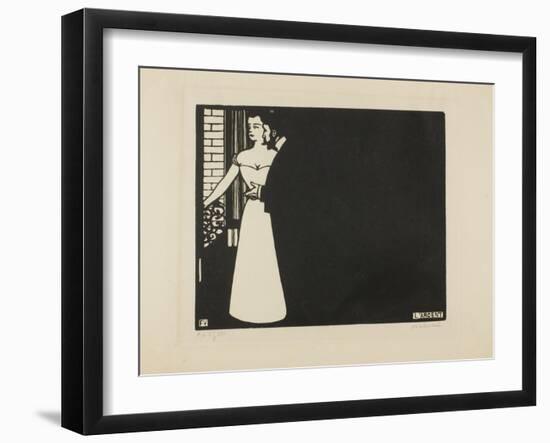 Money, Plate Five from 'Intimacies', 1898-Felix Edouard Vallotton-Framed Giclee Print