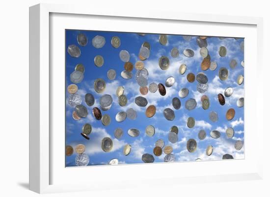 Money Shower-Victor De Schwanberg-Framed Photographic Print