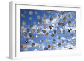 Money Shower-Victor De Schwanberg-Framed Photographic Print