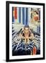 Mongaku Doing Penace at the Nachi Waterfall-Kuniyoshi Utagawa-Framed Giclee Print