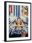 Mongaku Doing Penace at the Nachi Waterfall-Kuniyoshi Utagawa-Framed Giclee Print