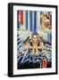 Mongaku Doing Penace at the Nachi Waterfall-Kuniyoshi Utagawa-Framed Giclee Print