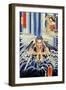 Mongaku Doing Penace at the Nachi Waterfall-Kuniyoshi Utagawa-Framed Premium Giclee Print