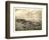 Mongegan, Maine - Panoramic Map-Lantern Press-Framed Art Print