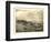 Mongegan, Maine - Panoramic Map-Lantern Press-Framed Art Print