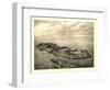 Mongegan, Maine - Panoramic Map-Lantern Press-Framed Art Print