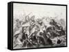 Mongol Armies Invade Eastern Europe and Inflict Serious Losses on the German Nobles at Liegnitz-H. Leutemann-Framed Stretched Canvas
