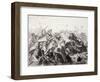 Mongol Armies Invade Eastern Europe and Inflict Serious Losses on the German Nobles at Liegnitz-H. Leutemann-Framed Art Print