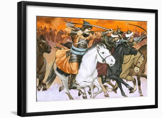 Mongol Horsemen-Mcbride-Framed Giclee Print