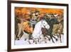 Mongol Horsemen-Mcbride-Framed Giclee Print