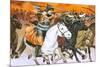 Mongol Horsemen-Mcbride-Mounted Giclee Print