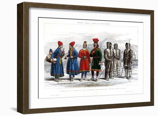 Mongol Race, Lapps and Esquimaux, 1800-1900-A Portier-Framed Giclee Print