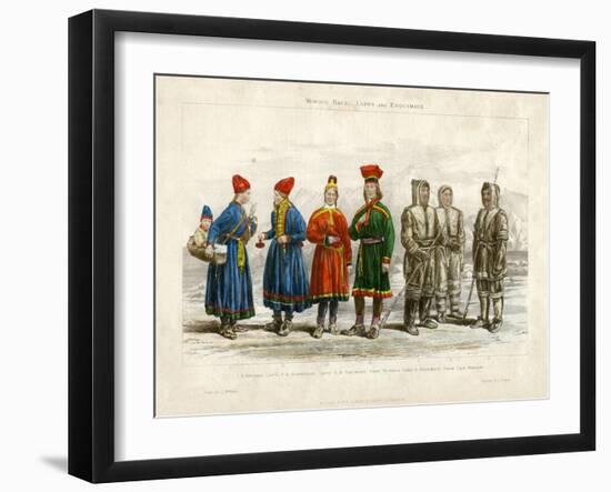 Mongol Race, Lapps and Esquimaux, 19th Century-A Portier-Framed Giclee Print