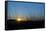 Mongolia, Central Asia, Camp in the Steppe Scenery of Gurvanbulag, Hills, Sundown-Udo Bernhart-Framed Stretched Canvas